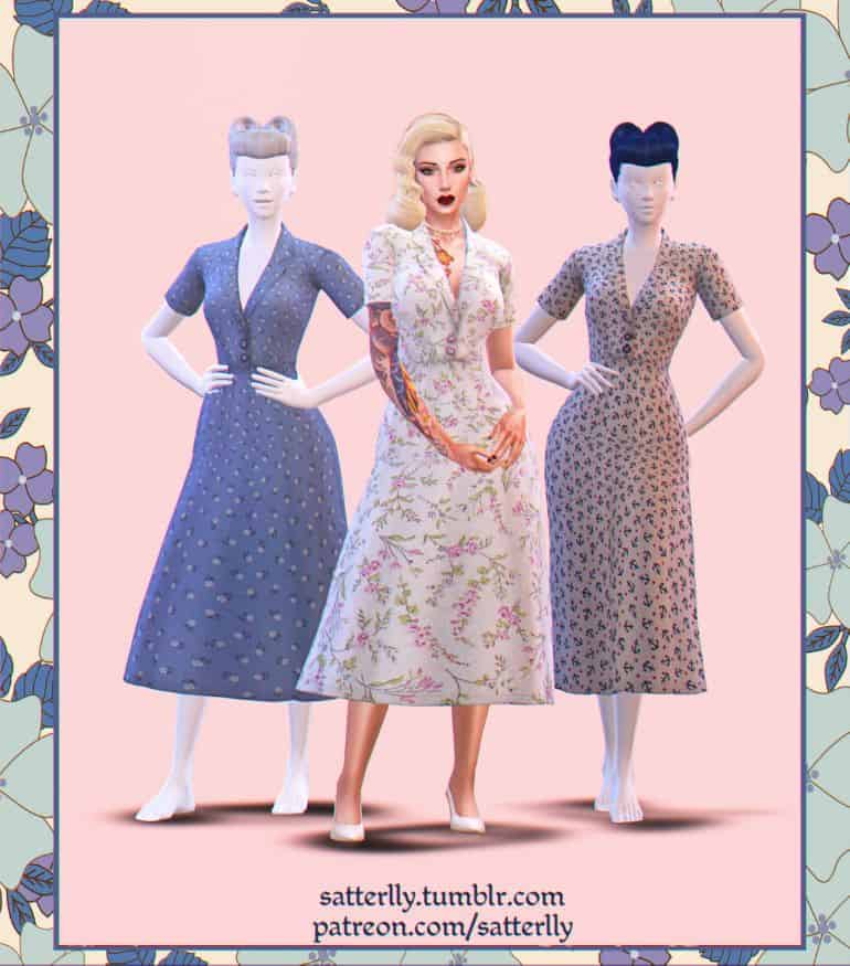 everyday floral 50s dresses