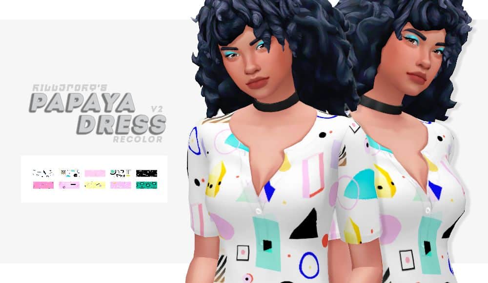 Mod The Sims - 80s Inspired Shorts & Top Outfits