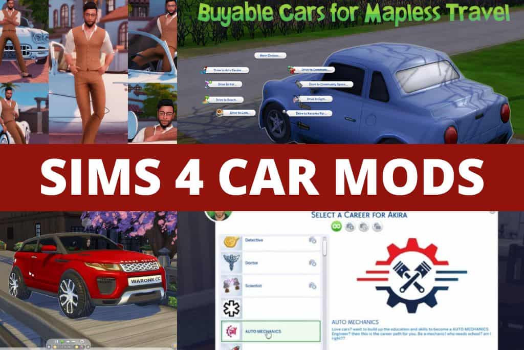 sims 4 car mods collage