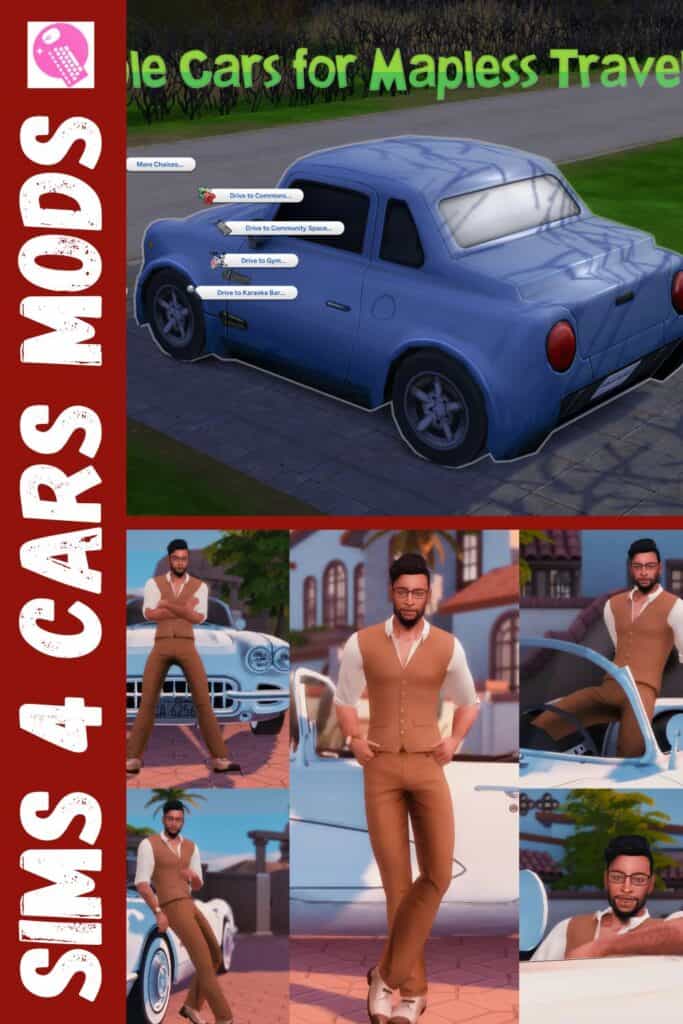 sims 4 car mods Pinterest pin