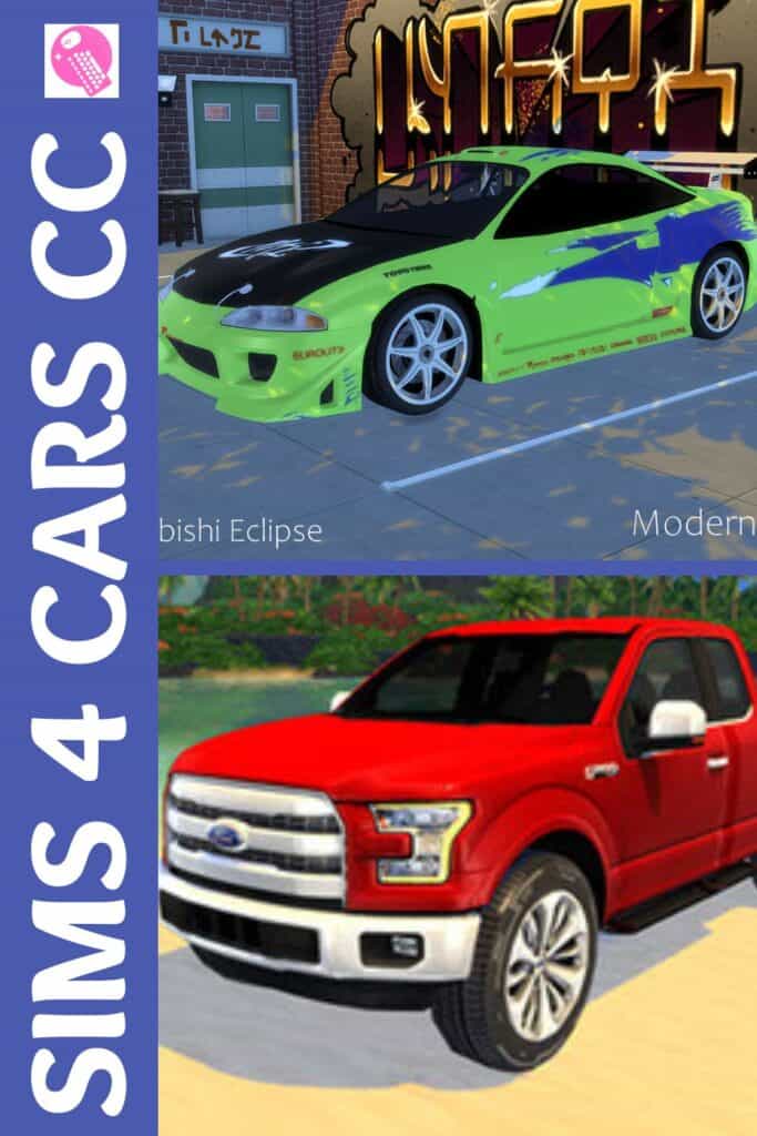 sims 4 cars cc Pinterest pin