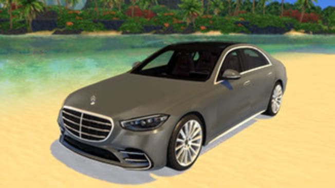 gray luxury car on the beach