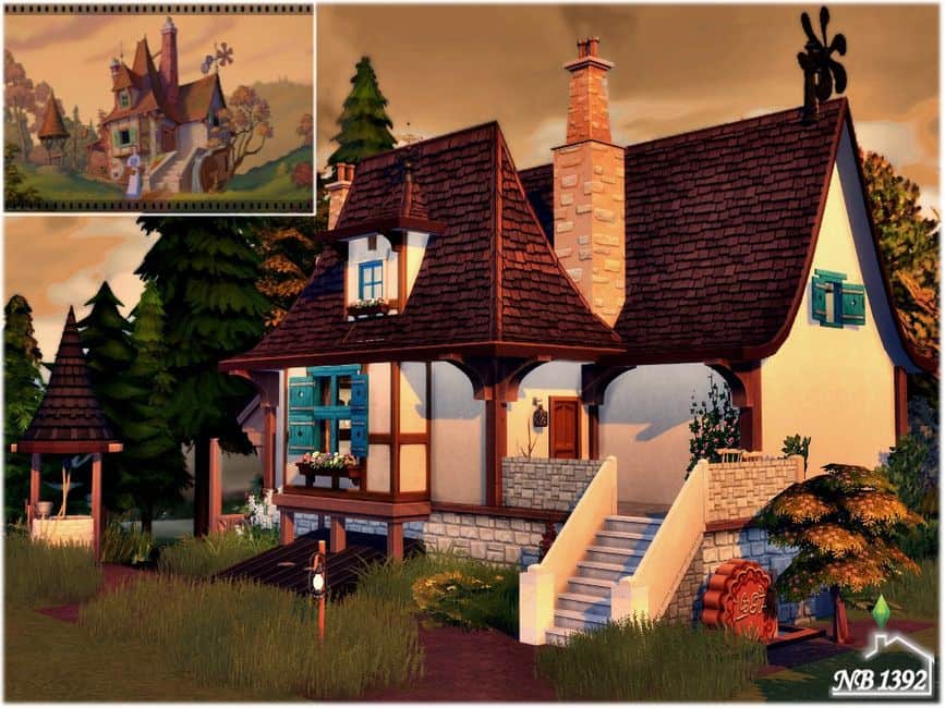 belle inspired cottage house