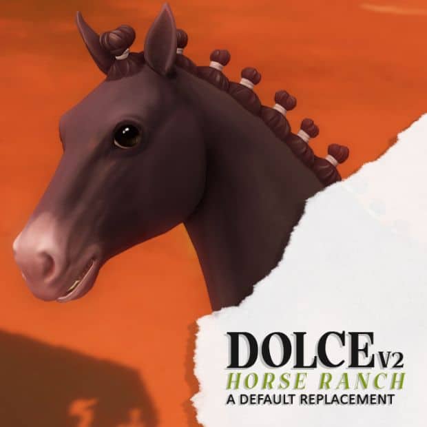 brown horse with Dolce default eyes