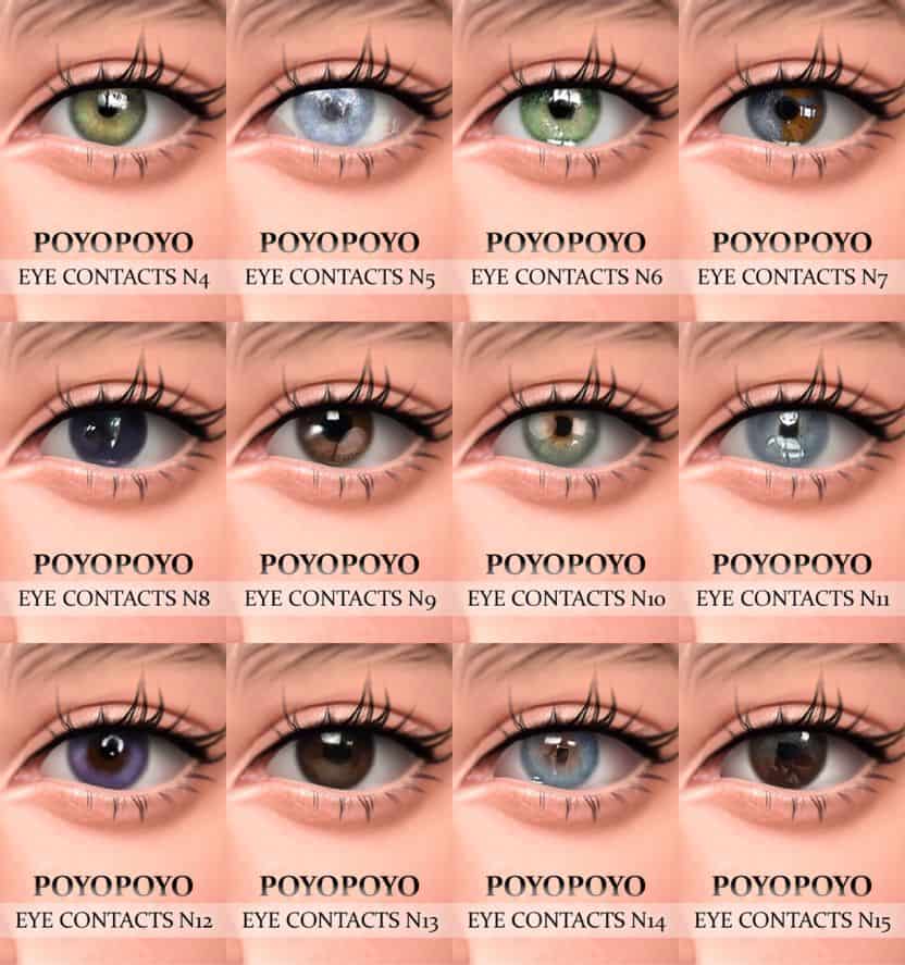 collage of 16 eyes cc