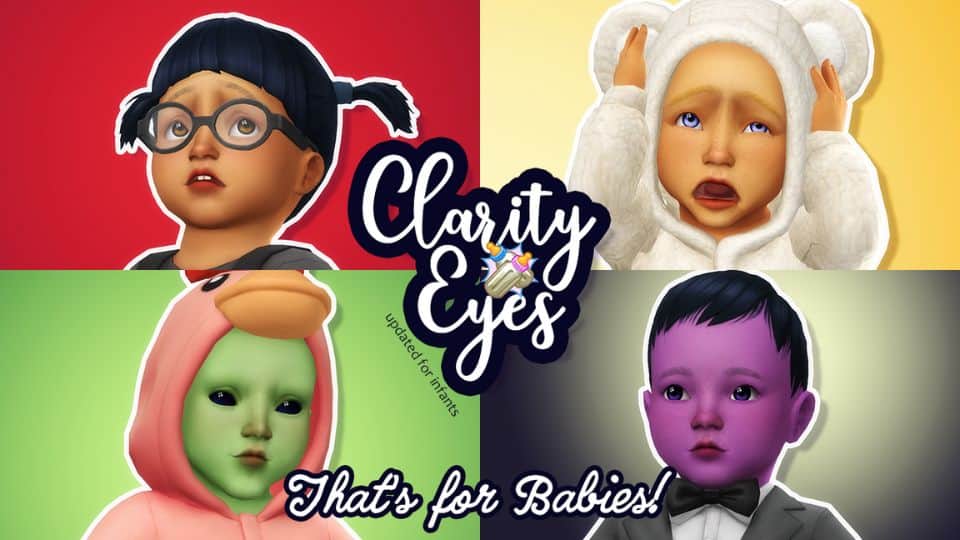 infant sims and occults with eye cc