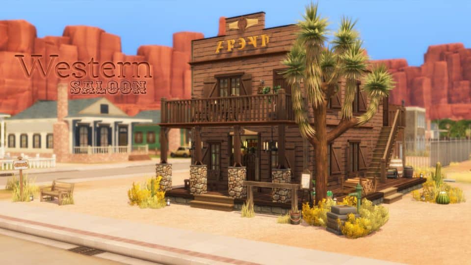 small two-story tavern