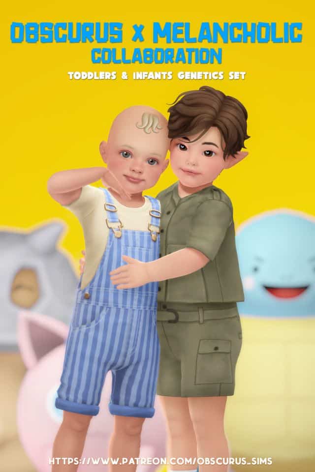 sims 4 infants standing together