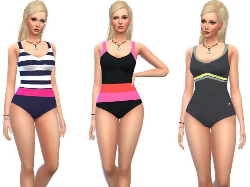 modest looking one-piece swimsuits