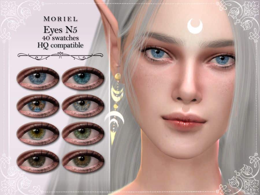 elve sim with clear blue eyes