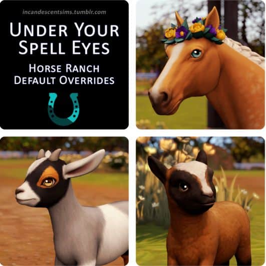 collage of animals with default eyes