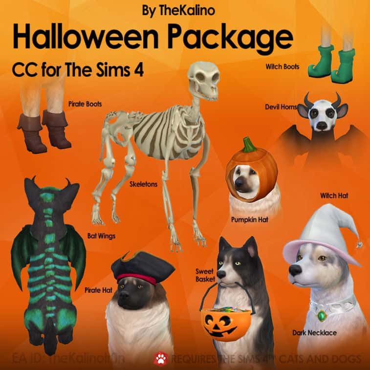 sims 4 Halloween cc for pets