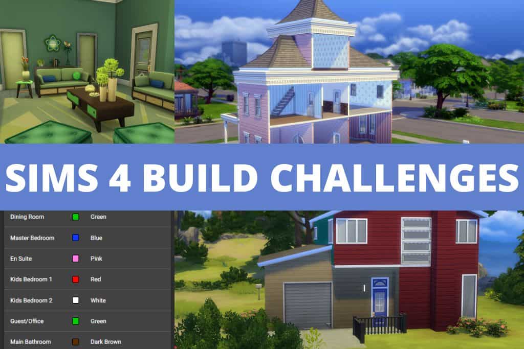 sims 4 build challenges collage