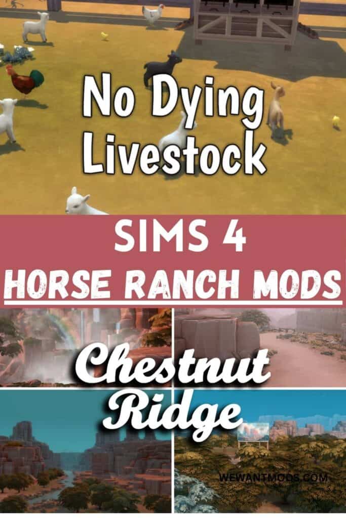 Sims 4 Horse Ranch Mods Pinterest pin