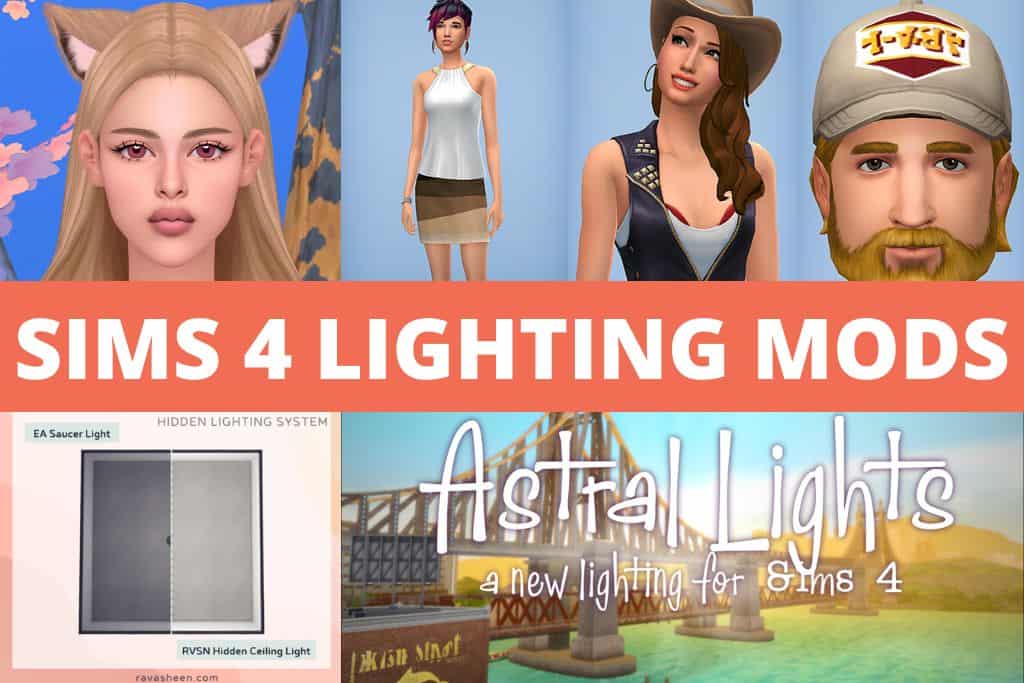 sims 4 lighting mods collage