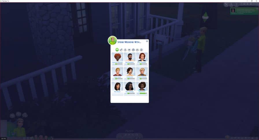 list of sims that can pick up sim kid