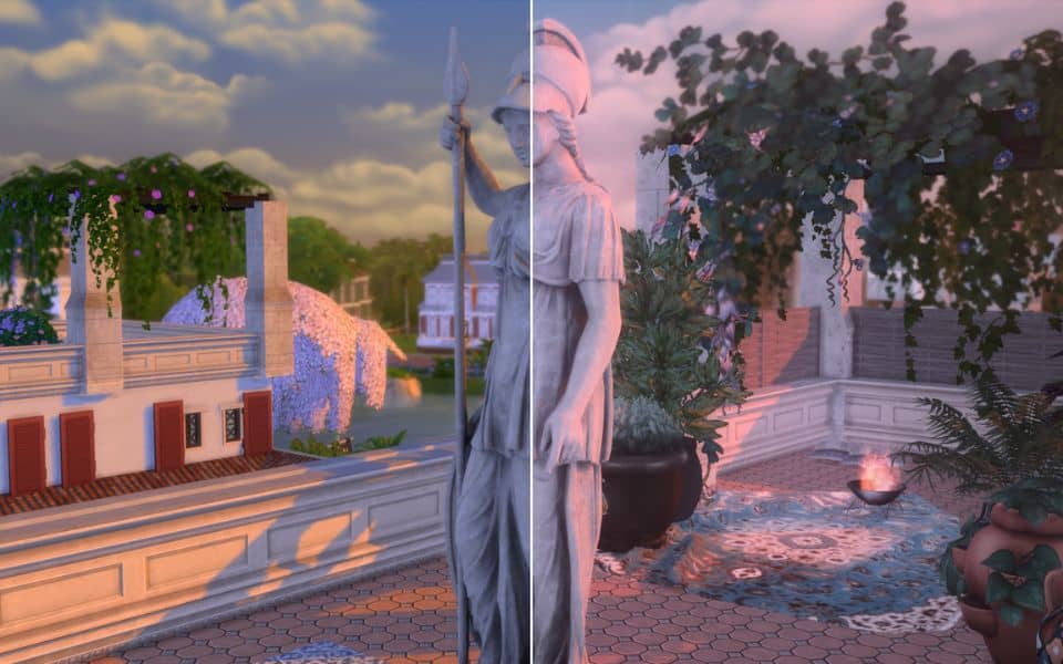 statue of athena with split image reshade