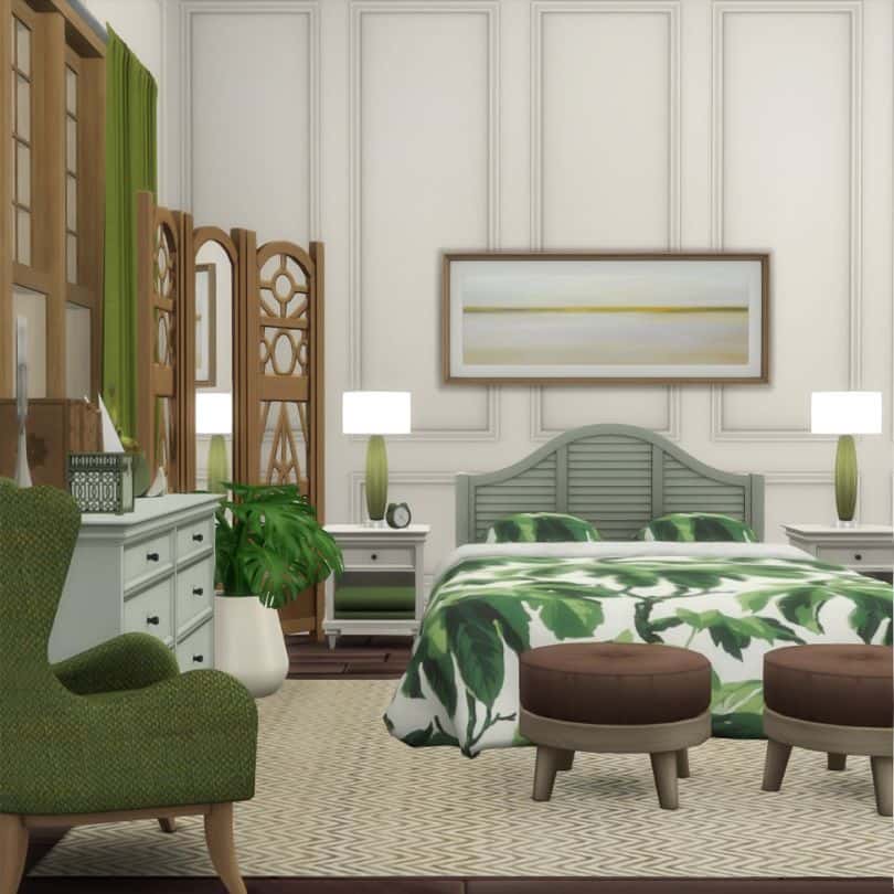 plant inspired bedroom set