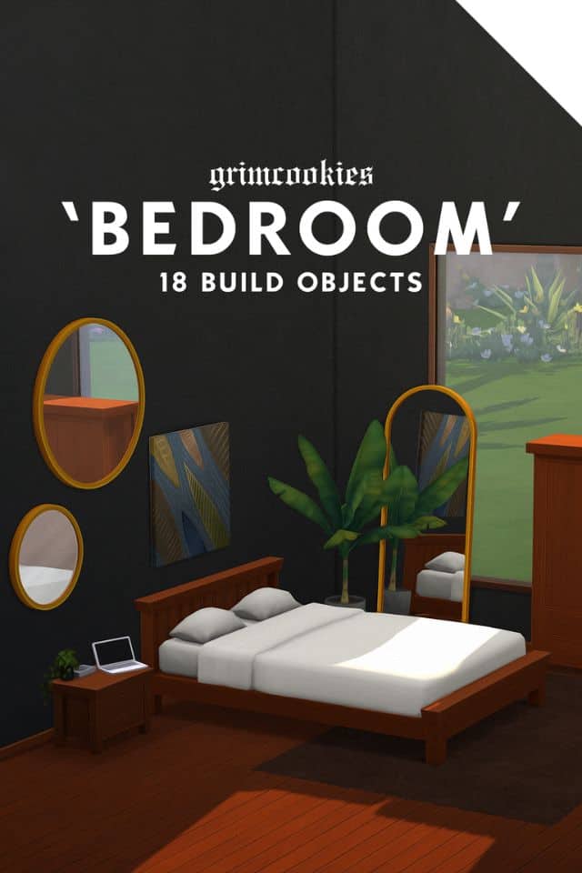 collection of bedroom objects