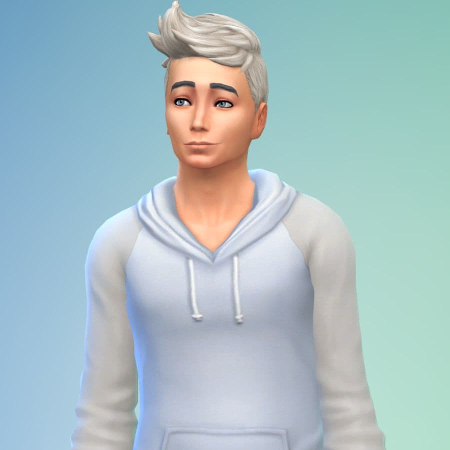 grey themed color sim in cas