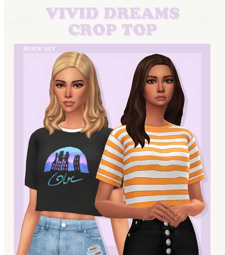 casual t-shirt crop tops