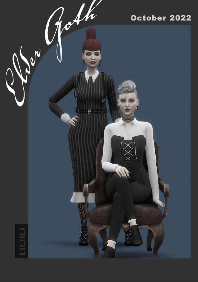 elder sims goth outfits