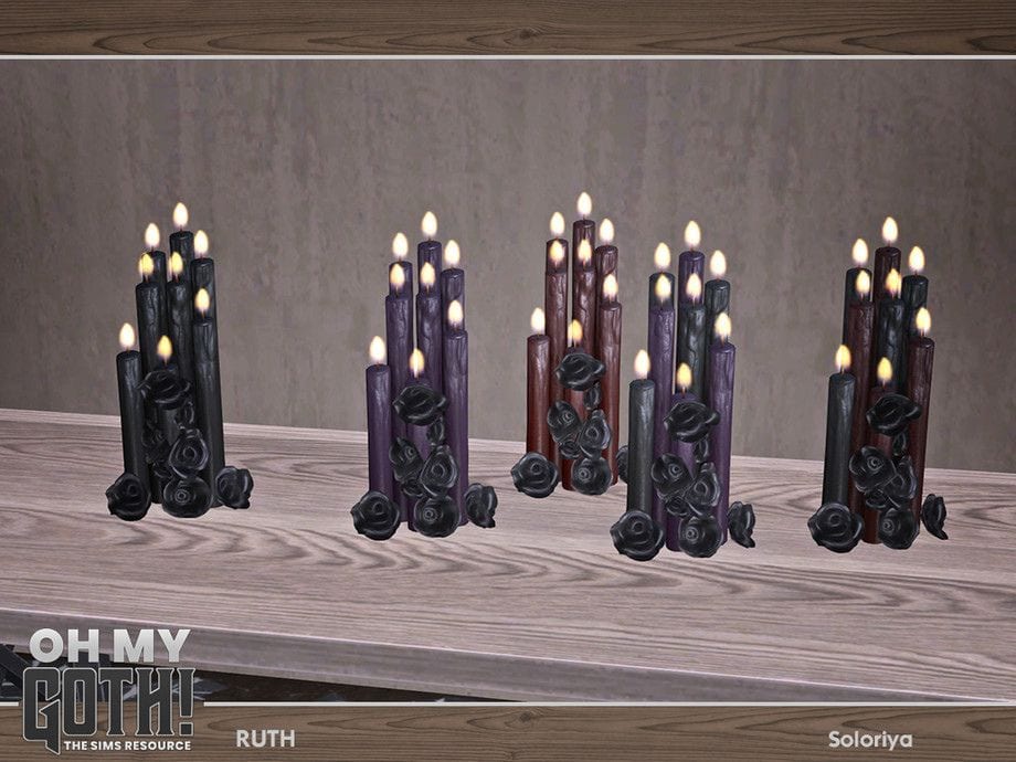 gothic candle set