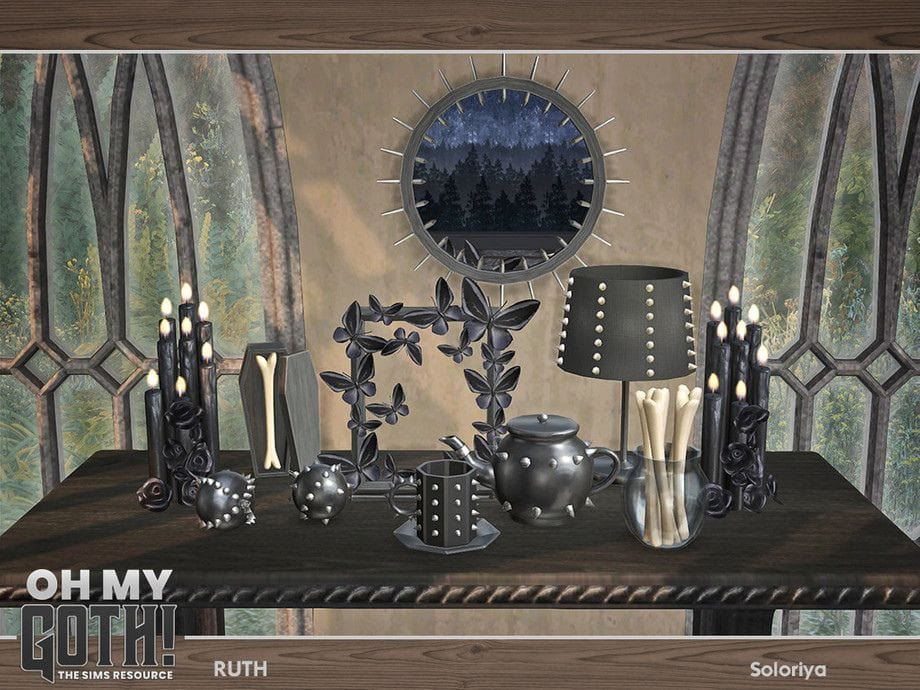 table of gothic home decor pieces