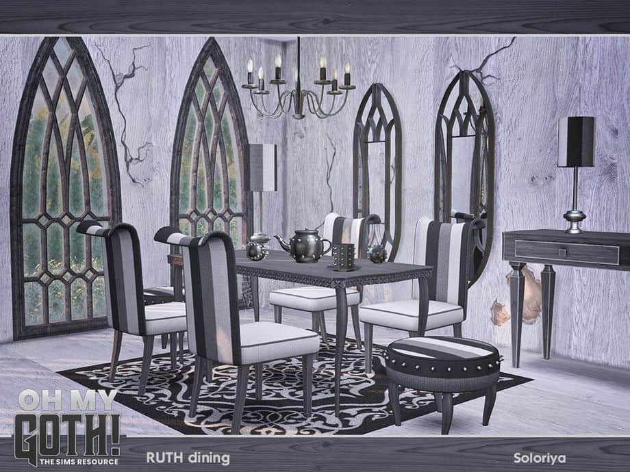 goth dining room set