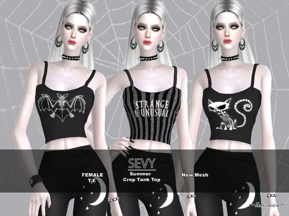 gothic crop top designs