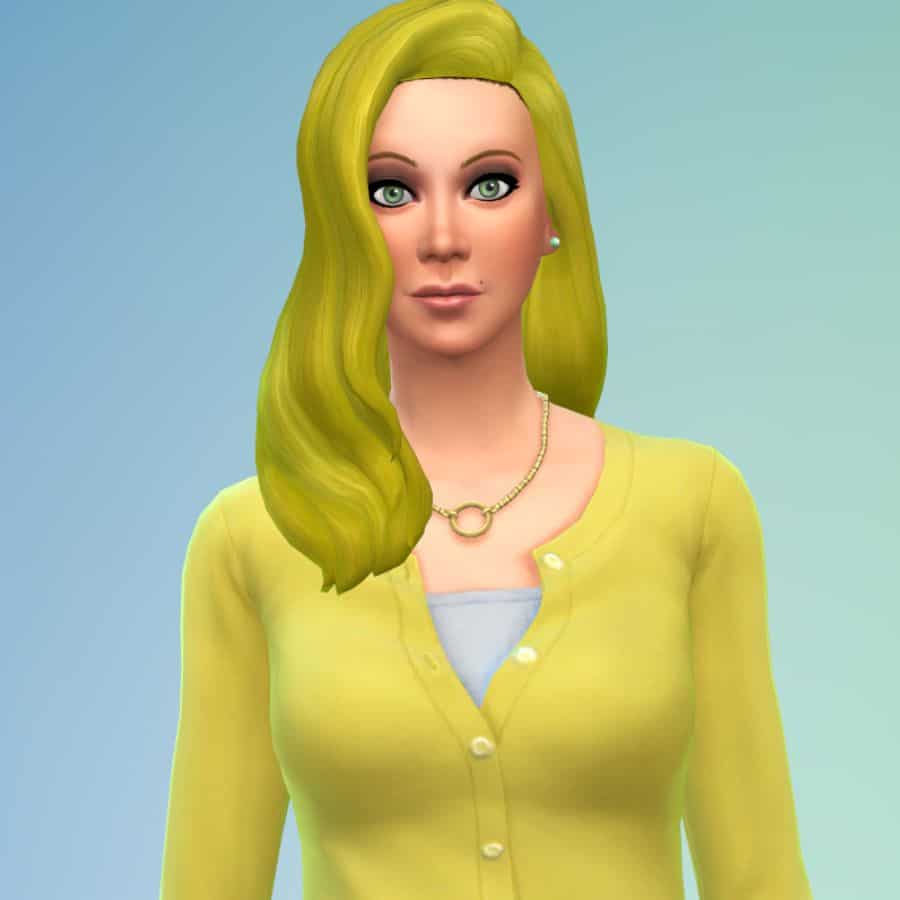 yellow themed color sim in cas
