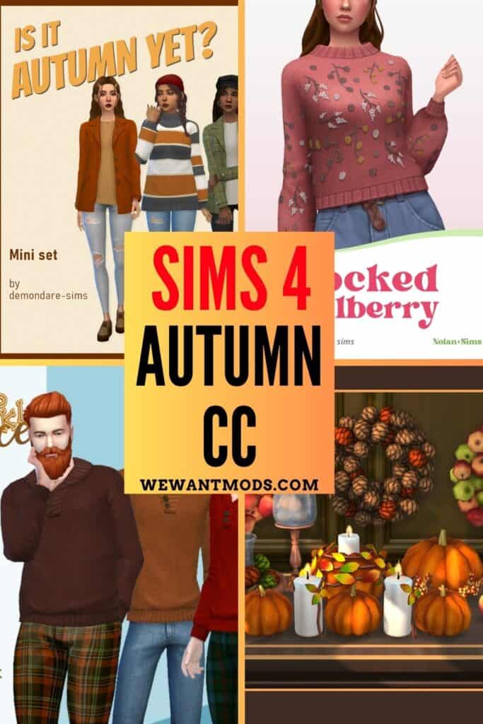 17 Sims 4 Autumn Cc Pumpkin Spice Up Your Sims We Want Mods