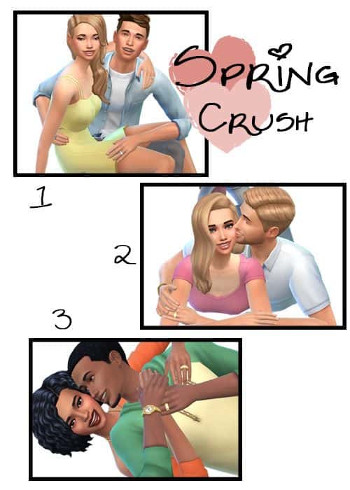 snapshot photos of sims couples