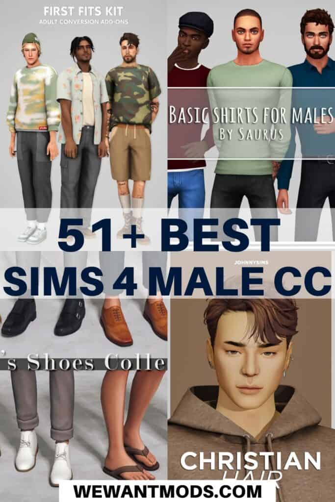 sims 4 male cc Pinterest pin