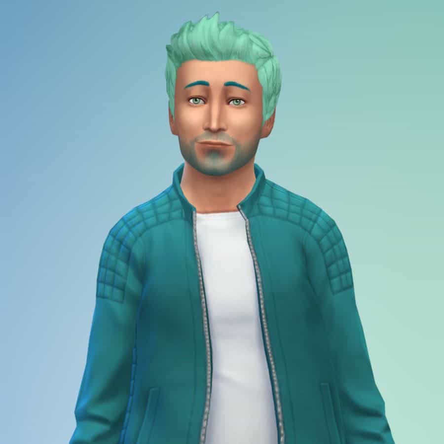 mint themed color sim in cas