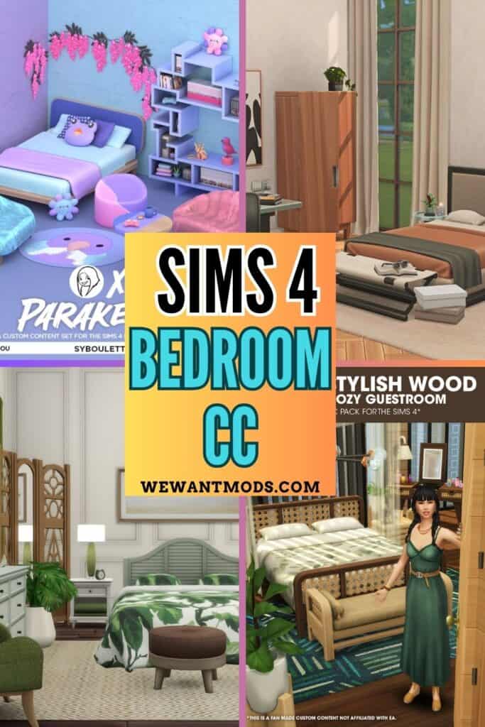 Bedroom custom content Pinterest pin