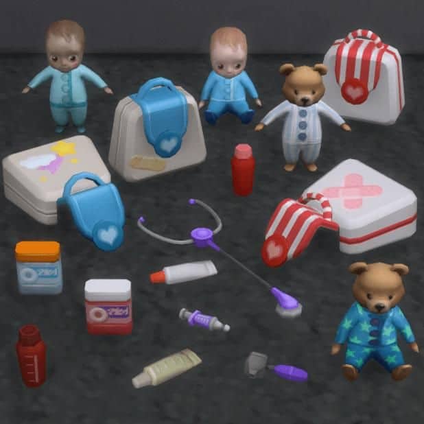 collection of play doctor toys