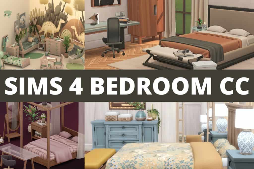 sims 4 bedroom cc collage