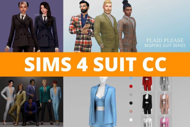 20+ Sims 4 Suit CC: Plaid, Tweed, Blazers & More