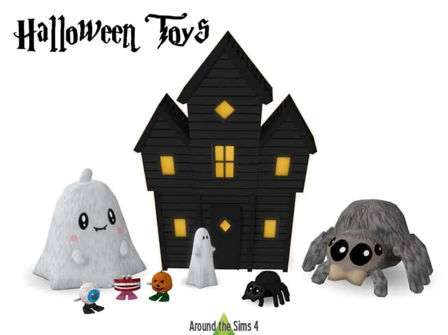 collection of Halloween toys