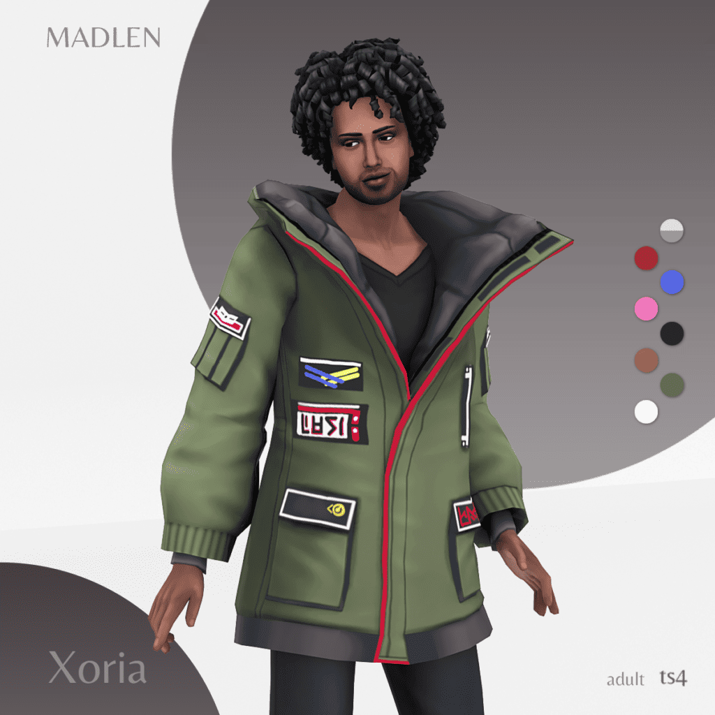 casual male sims jacket