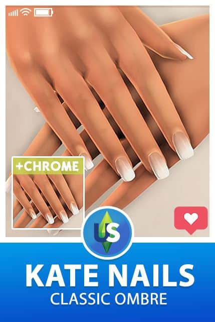 classic ombre white nails