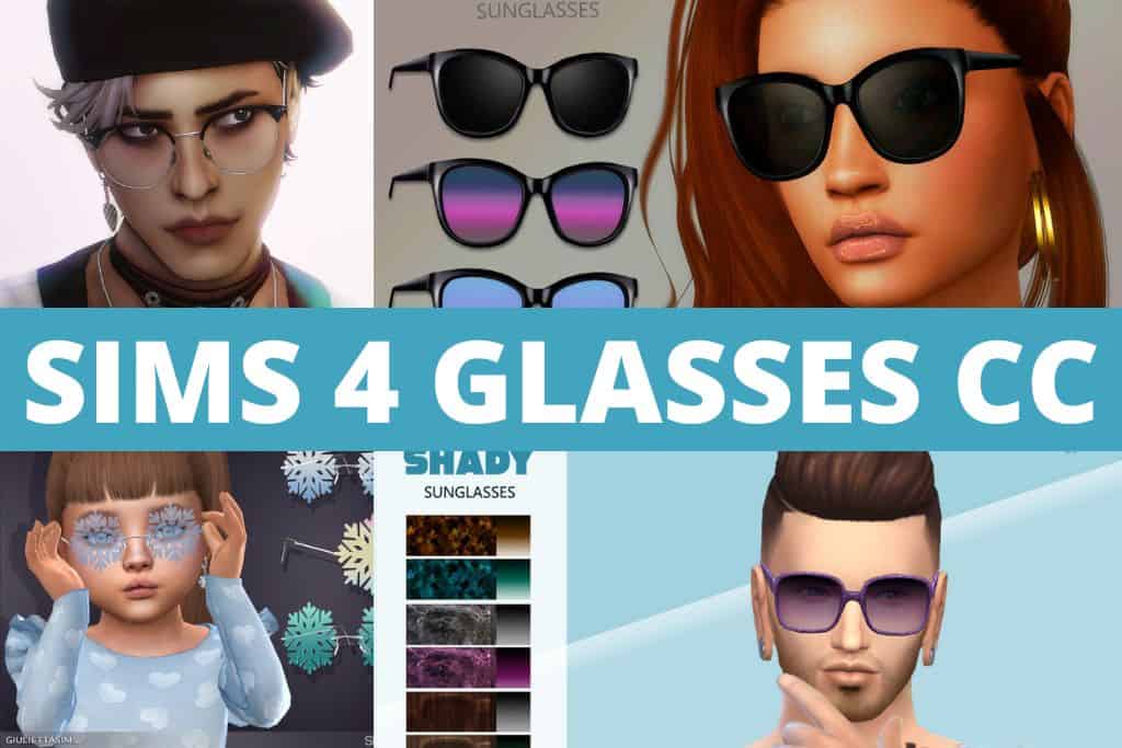 sims 4 glasses cc collage
