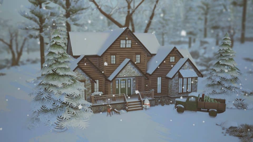 snowy home retreat