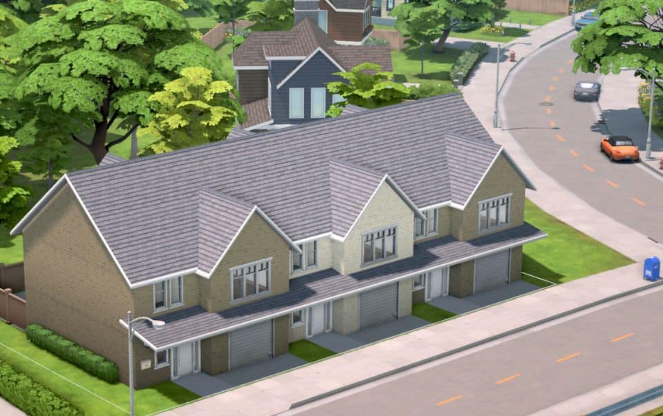 3 simple townhouses