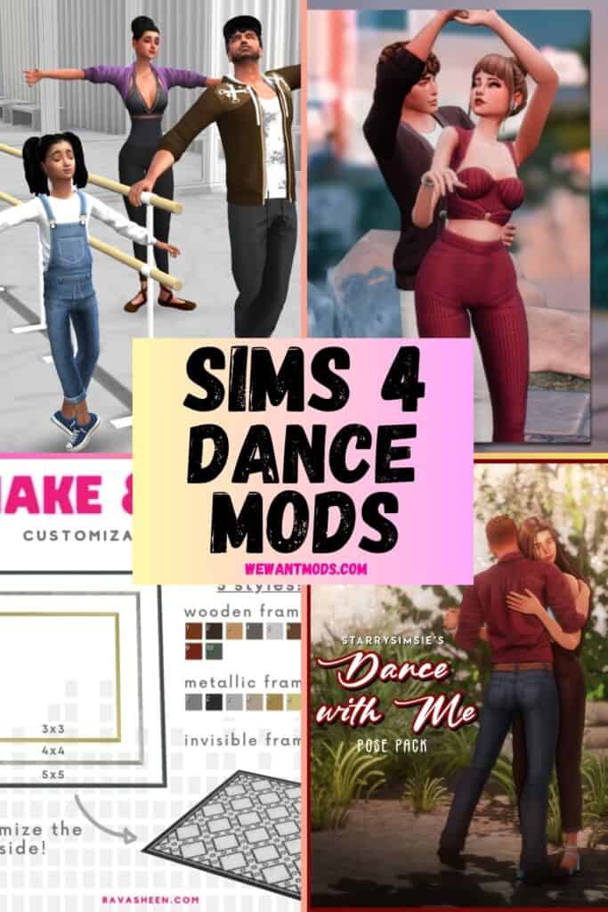 sims 4 dance mods Pinterest pin