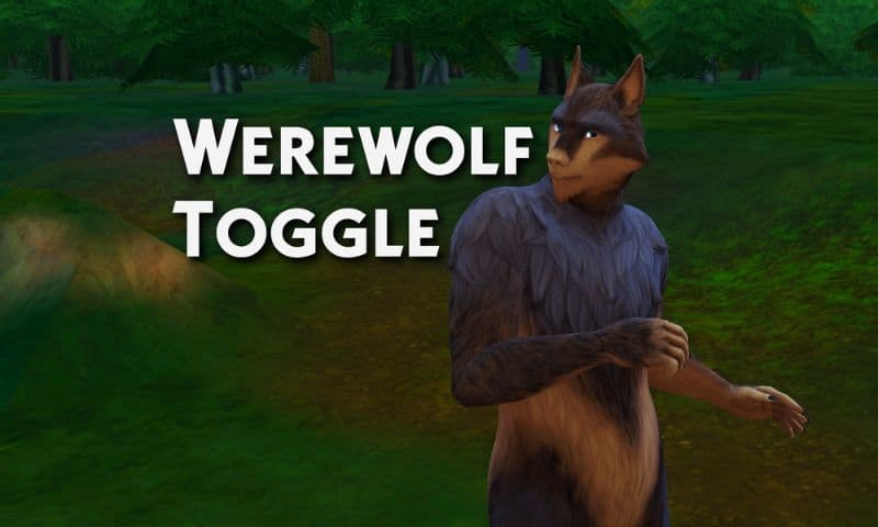 sim werewolf looking back