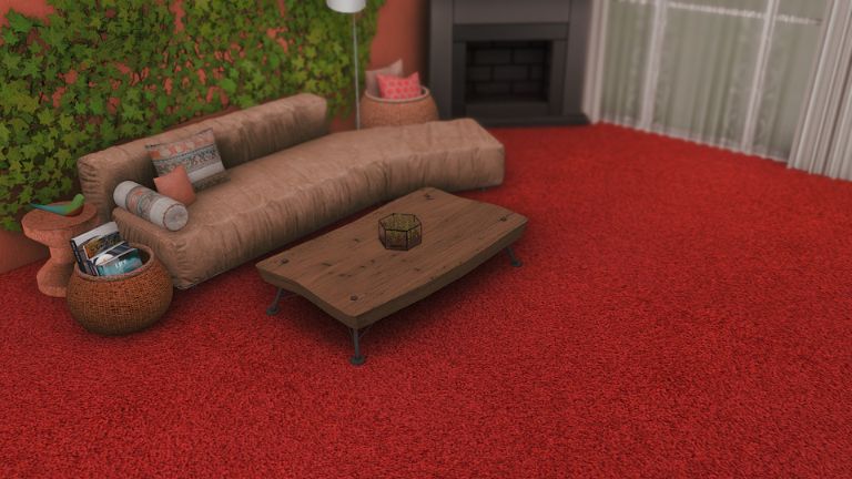 red carpet living room