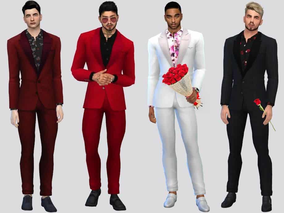 male sims dressed in suits