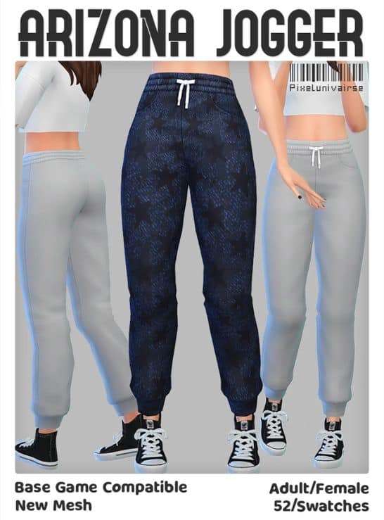 trio of jogging pants